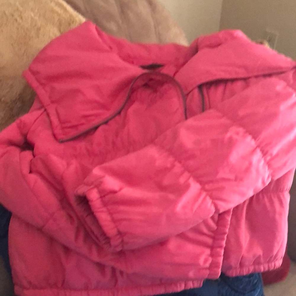 COPY - Never worn bubble gum pink light puffer coat! BCBG